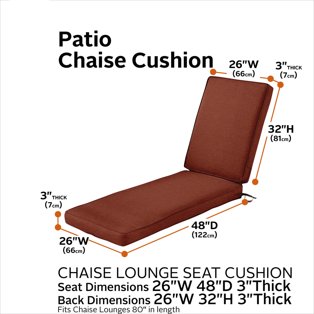 Easygoing Covers Outdoor Chaise Lounge Cushion image 3