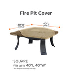 Easygoing Covers Water-Resistant 40 Inch Square Fire Pit Cover image 9