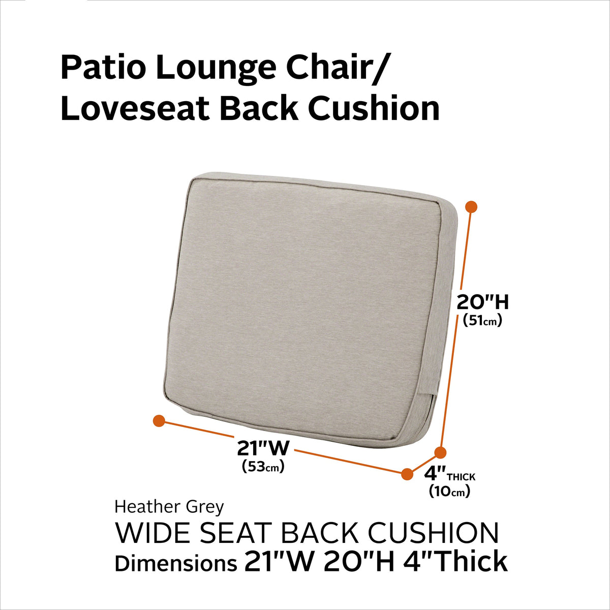 Easygoing Covers Outdoor Back Cushion image 90
