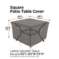 Easygoing Covers Water-Resistant 60 Inch Square Patio Table Cover image 2