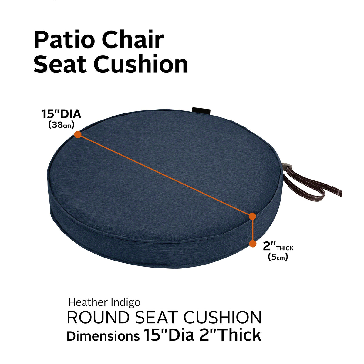 Easygoing Covers Outdoor Bistro Chair Cushion image 88