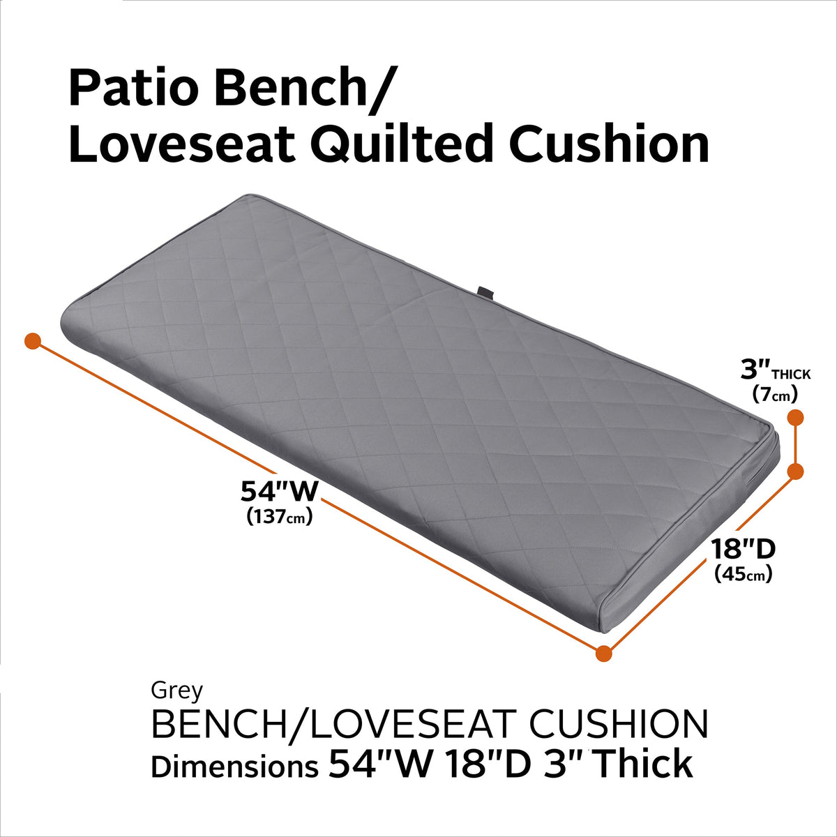 Easygoing Covers Quilted Loveseat/Bench Cushion image 7