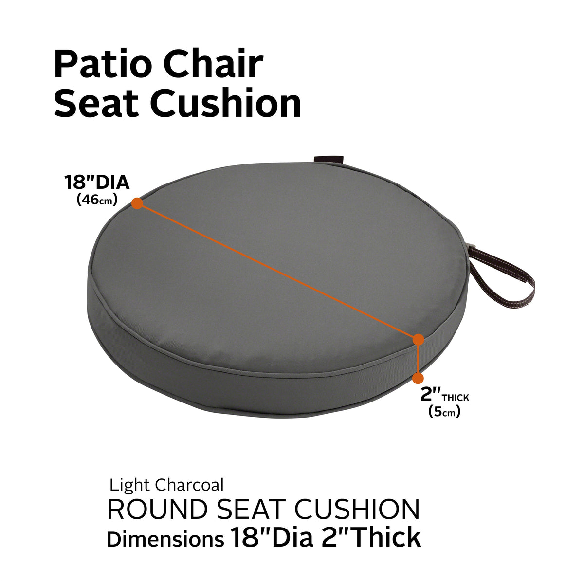 Easygoing Covers Outdoor Bistro Chair Cushion image 101