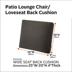 Easygoing Covers Outdoor Wide Back Cushion image 96
