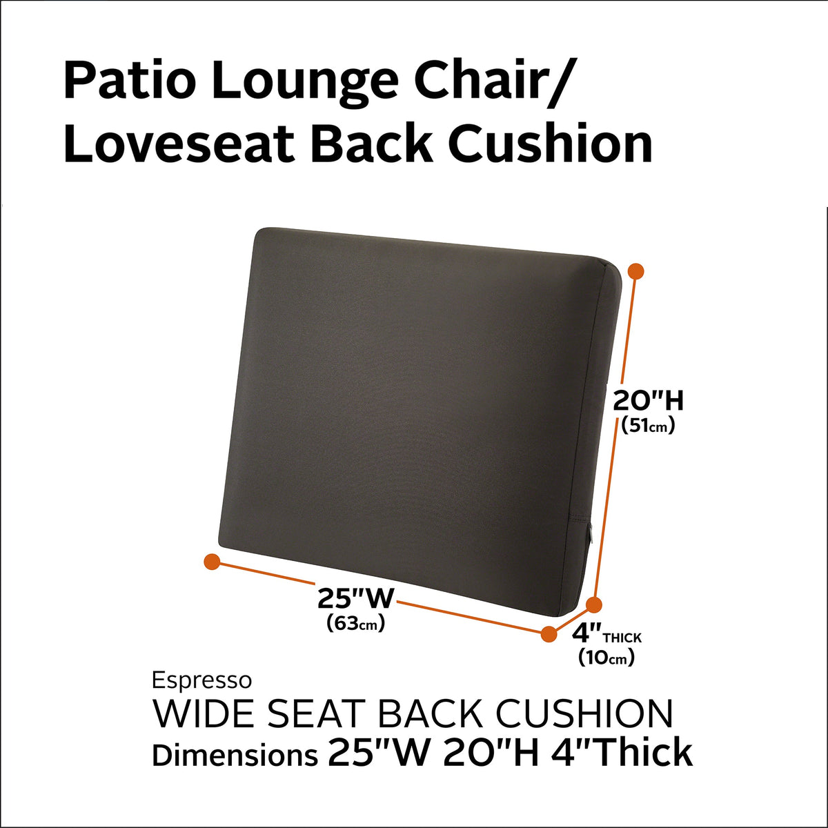 Easygoing Covers Outdoor Wide Back Cushion image 96