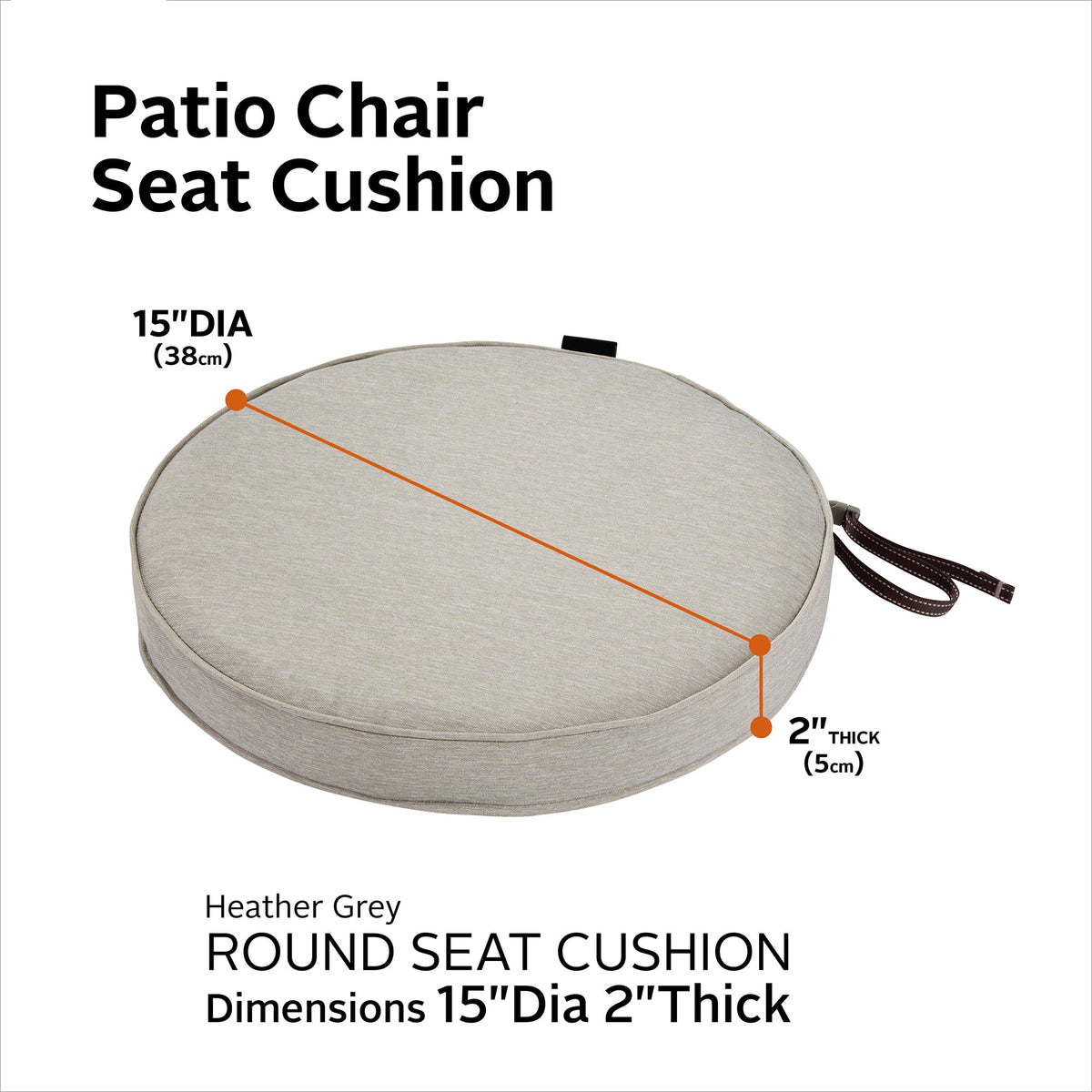 Easygoing Covers Outdoor Bistro Chair Cushion image 80