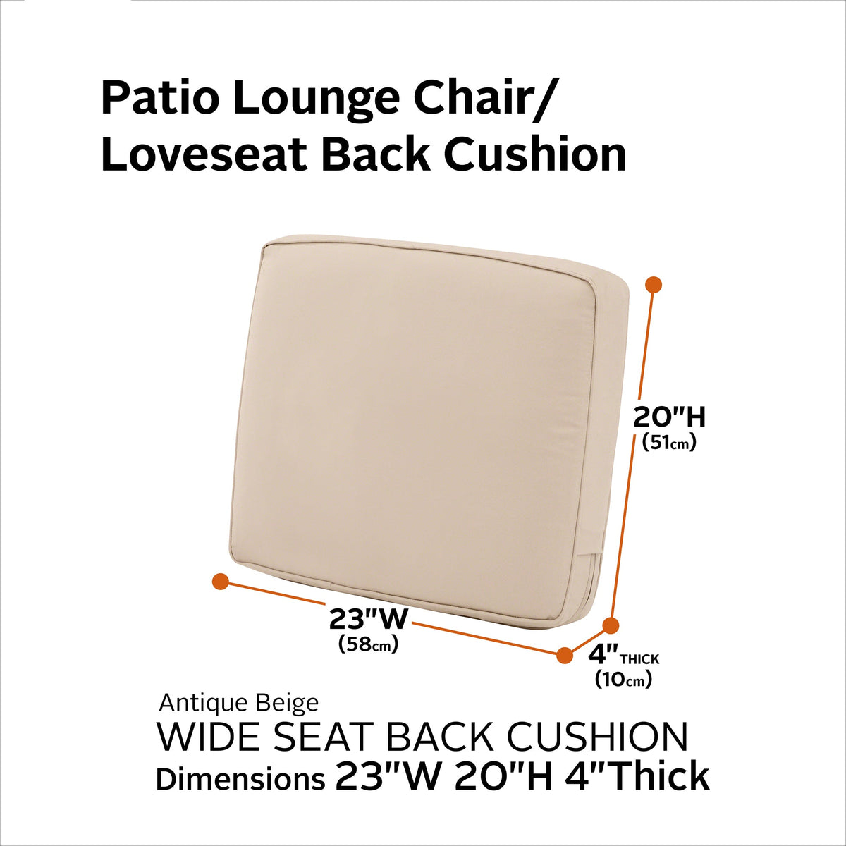 Easygoing Covers Outdoor Back Cushion image 87