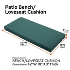 Easygoing Covers Water-Resistant Patio Bench/Loveseat Cushion image 97